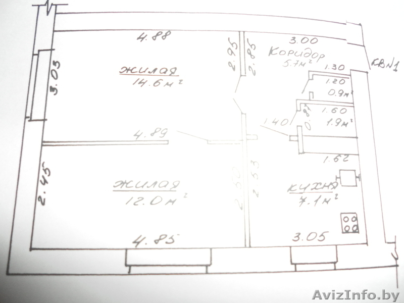 двух комнатная квартира  - Изображение #1, Объявление #822268