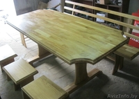 ПРОДАМ СТОЛ, 4 ТАБУРЕТКИ, СКАМЬЮ ИЗ МАССИВА ДУБА. - Изображение #3, Объявление #918763