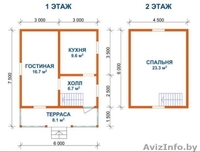 Дом из бруса Марсель 6х7,5 сруб с установкой Молодечненский район - Изображение #3, Объявление #1618466