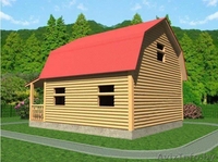 Дом из бруса Марсель 6х7,5 сруб с установкой Молодечненский район - Изображение #4, Объявление #1618466