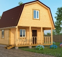 Садовый Дом из бруса Лайк 6х6,с террасой 12 м2 - Изображение #1, Объявление #1623406