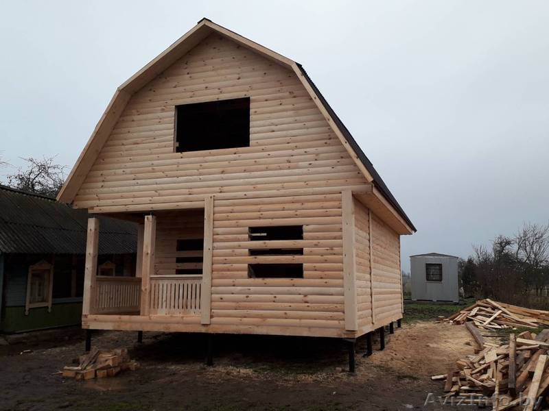 Дома из бруса сруб Эмиль 6 × 8, доставка-установка Молодечно - Изображение #3, Объявление #1614248
