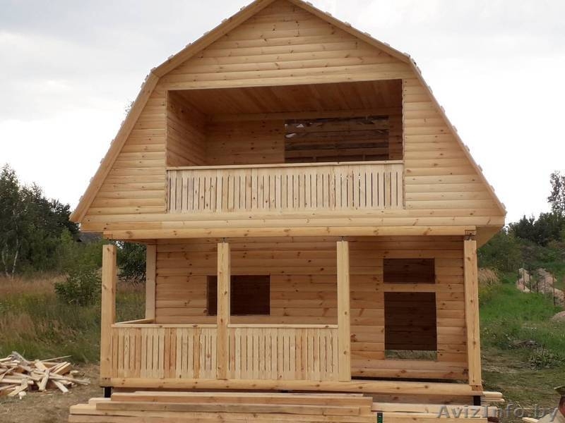 Садовый Дом из бруса Артем 6х6 сруб с установкой в Минской области - Изображение #1, Объявление #1625503
