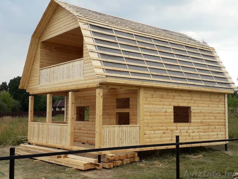 Садовый Дом из бруса Артем 6х6 сруб с установкой в Минской области - Изображение #5, Объявление #1625503